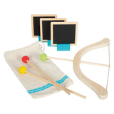 Small foot wooden arrow and arch Active play set, 8dlg.