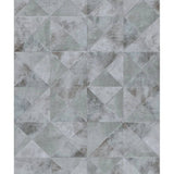 Noordwand behang topchic graphic shapes facet metallic grijs