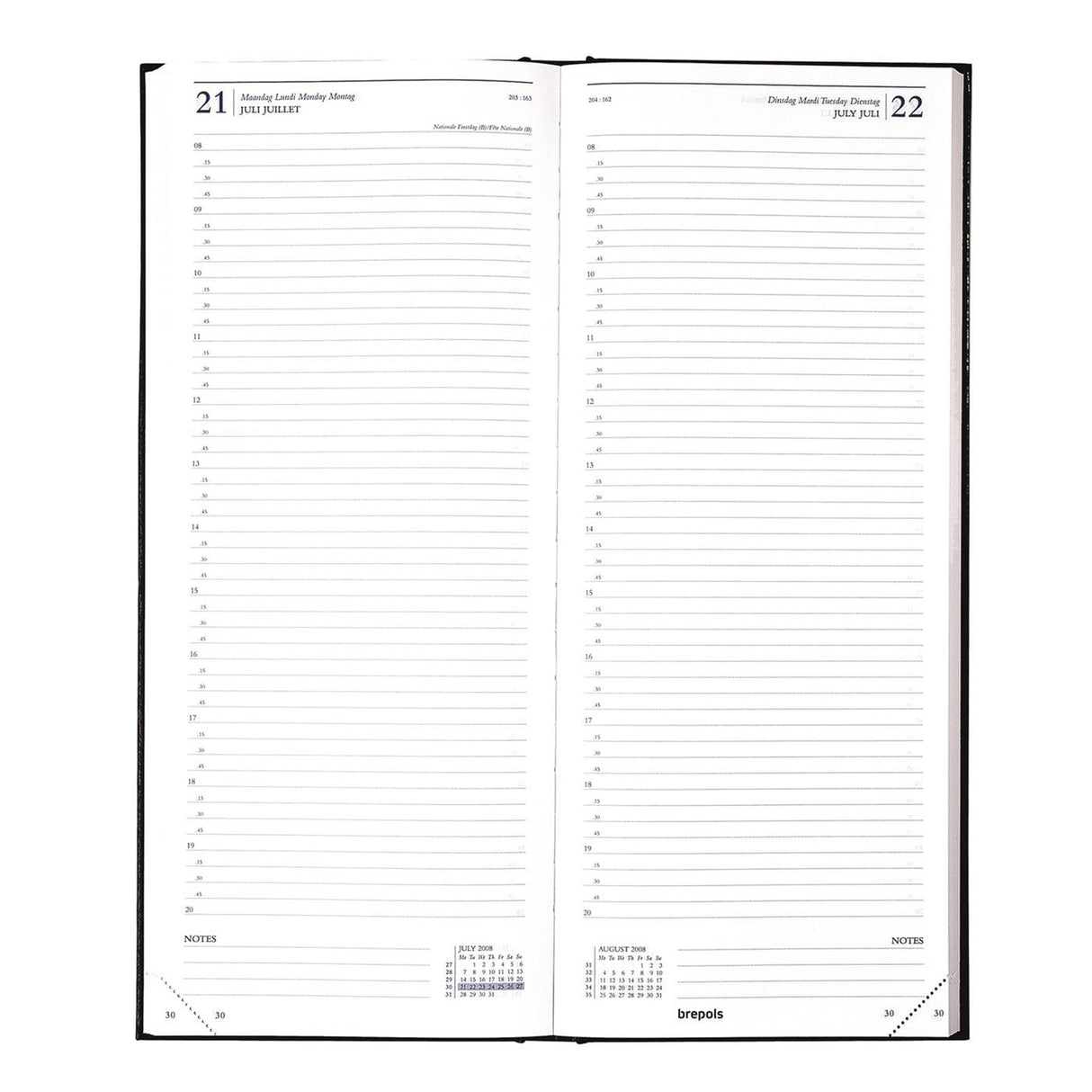 Brepols bureauagenda saturnus lang 1 dag 2026 lima bordeaux 13x33cm