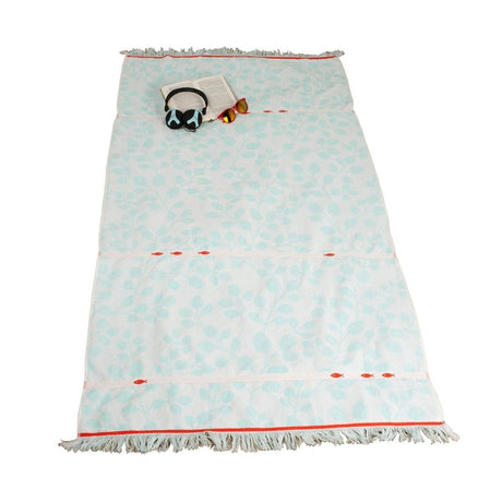 Basic clarysse strandlaken met visjes print 90x170 cm