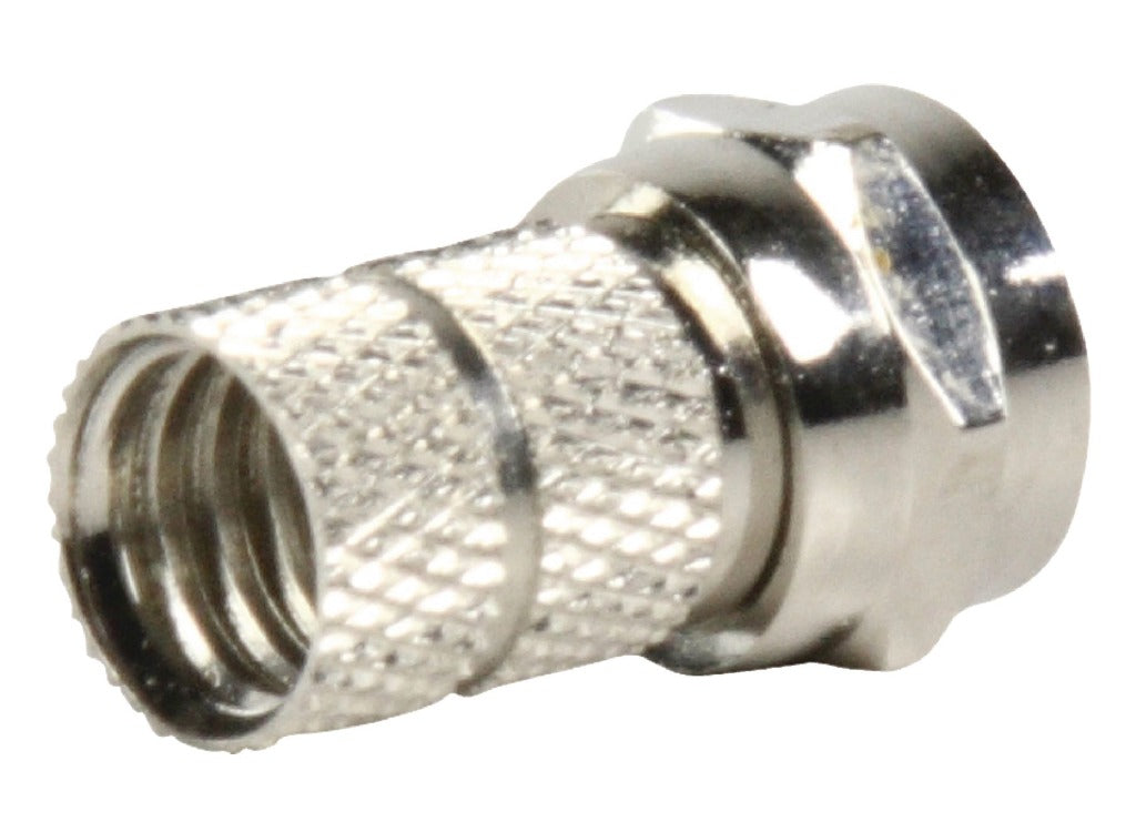 Valueline Valueline FC-001PROF F-connector Male Metaal Zilver