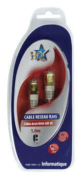 HQ HQ HQBF-M081-1.0 CAT5E UTP Network Cable RJ45 (8 8) Muž RJ45 (8 8) Samec 1,00 m šedá