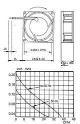 Sunon Sunon Cy 202 Ventilator 92 x 92 x 25 mm