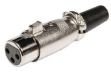 Valueline Valueline XLR-3FCL Connector XLR 3-PIN Femal Metal Silver