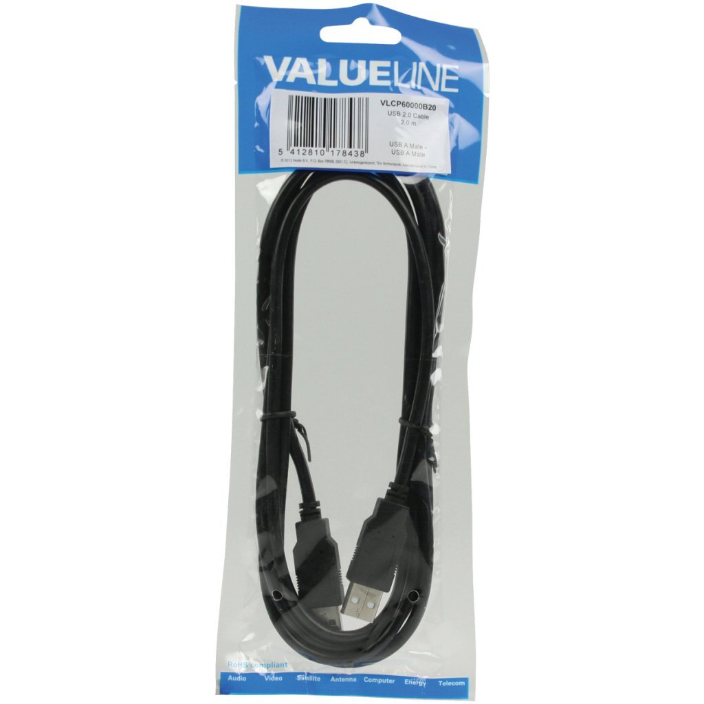 Valuelin Valueline USB 2.0 Kabel 2 m schwarz