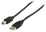 Valueline VLCP60100B10 USB 2.0 USB En han - USB B Mandskabel 1,00 m sort