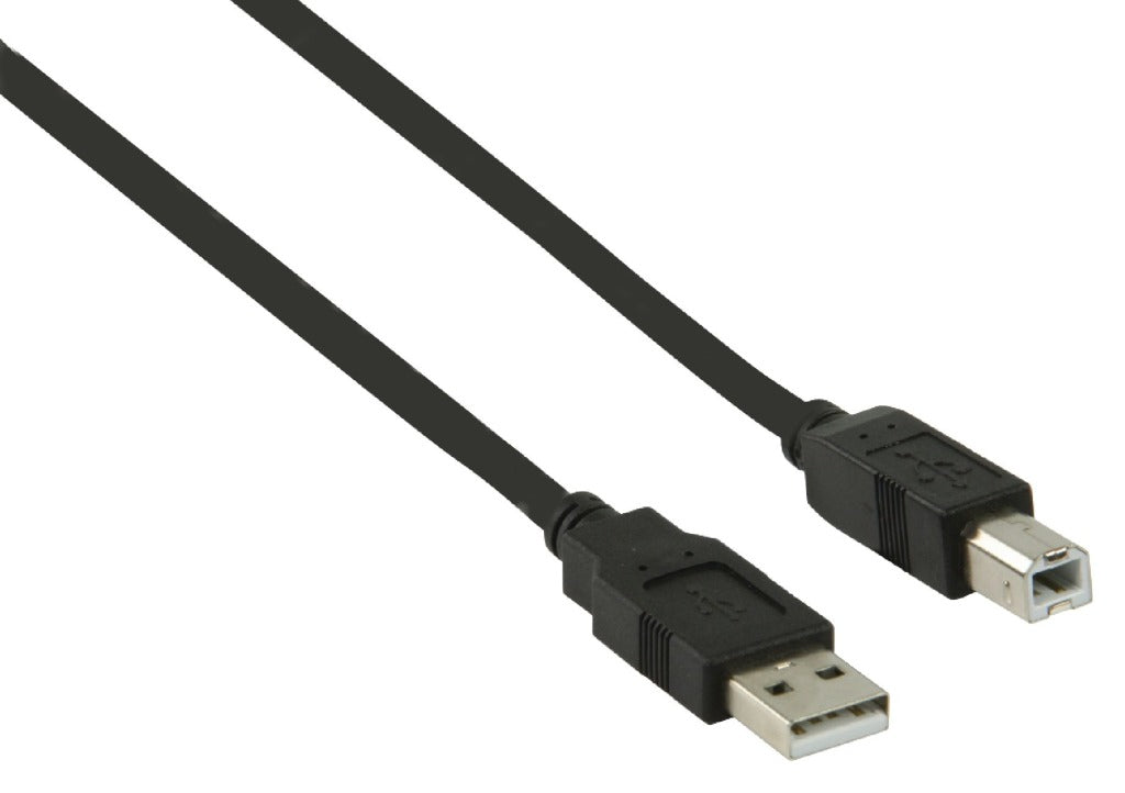 VALULINE WALTLINE VLCPP60100B10 USB 2.0 USB E männlech USB b männlech Kabel 1.00 m Schwaarz