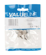 Valueline Valueline VLSP40922M Conectores coaxados ilesos Metal femenina