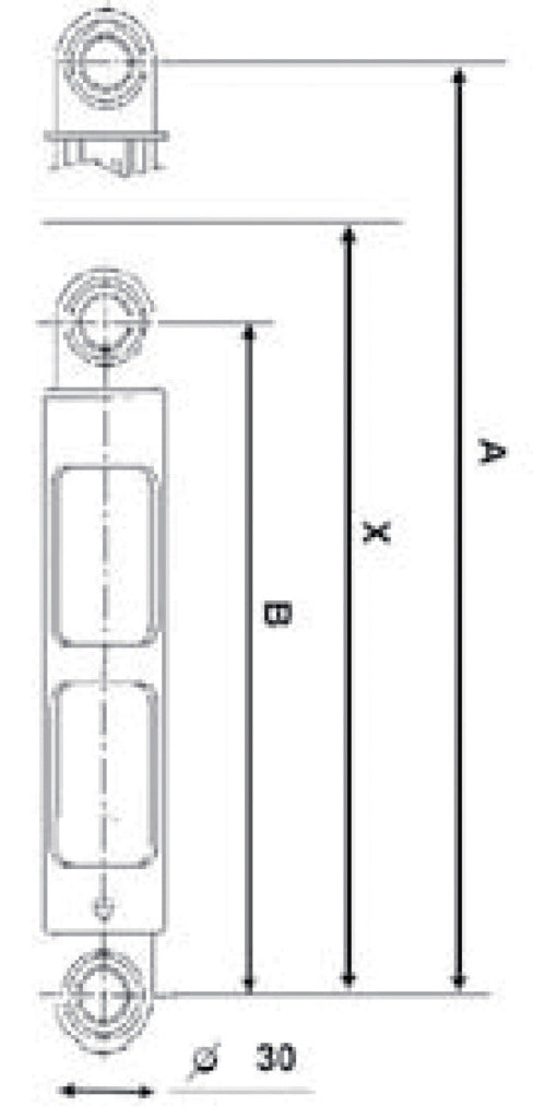 Fixapart w1-05034 schokdemper 120 n 10 mm origineel onderdeelnummer 44.041.655.0