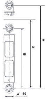 Fixapart w1-05034 schokdemper 120 n 10 mm origineel onderdeelnummer 44.041.655.0