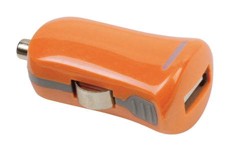 Valueline vlmp11950o usb-autolader usb a female - 12v-autoaansluiting oranje