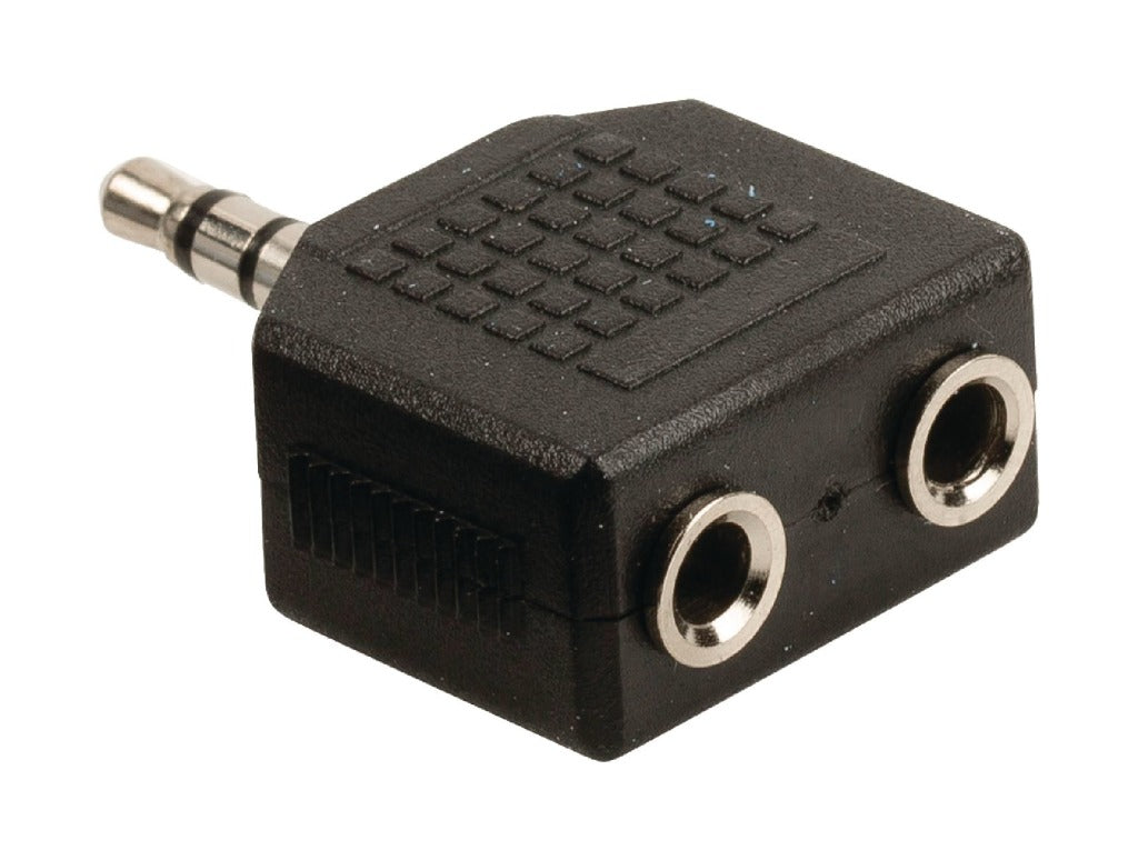 VALUELINE VALUELINE VLAB22945B AUDIO-SPLITTER 3,5 mm moški 2x ženska črna