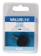 Valuelin Valueline VLAB22945B Audio-Splitter 3,5 mm Männlich 2x weiblich