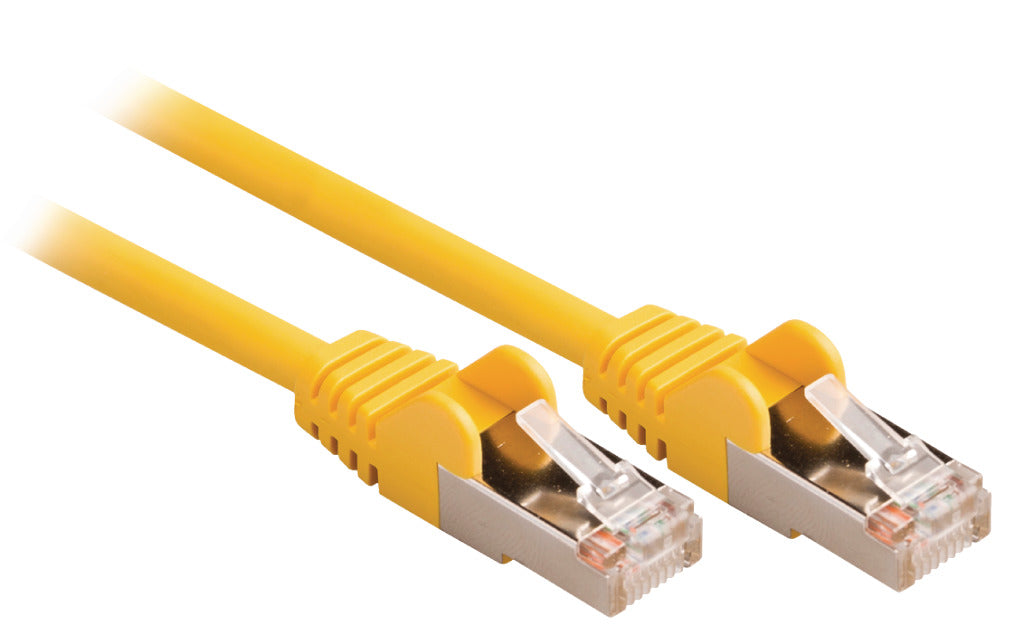 VALUELINE VLCP85121Y025 CAT5E SF UTP Network Cable RJ45 (8 8) Moški - RJ45 (8 8) Moški 0,25 m rumena