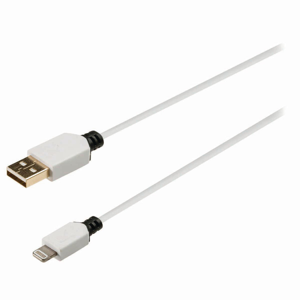 Nedis CCBW39300WT10 Data og opladning af kabel Apple Lightning 8-Pins mand- USB En mandlig 1,0 m hvid