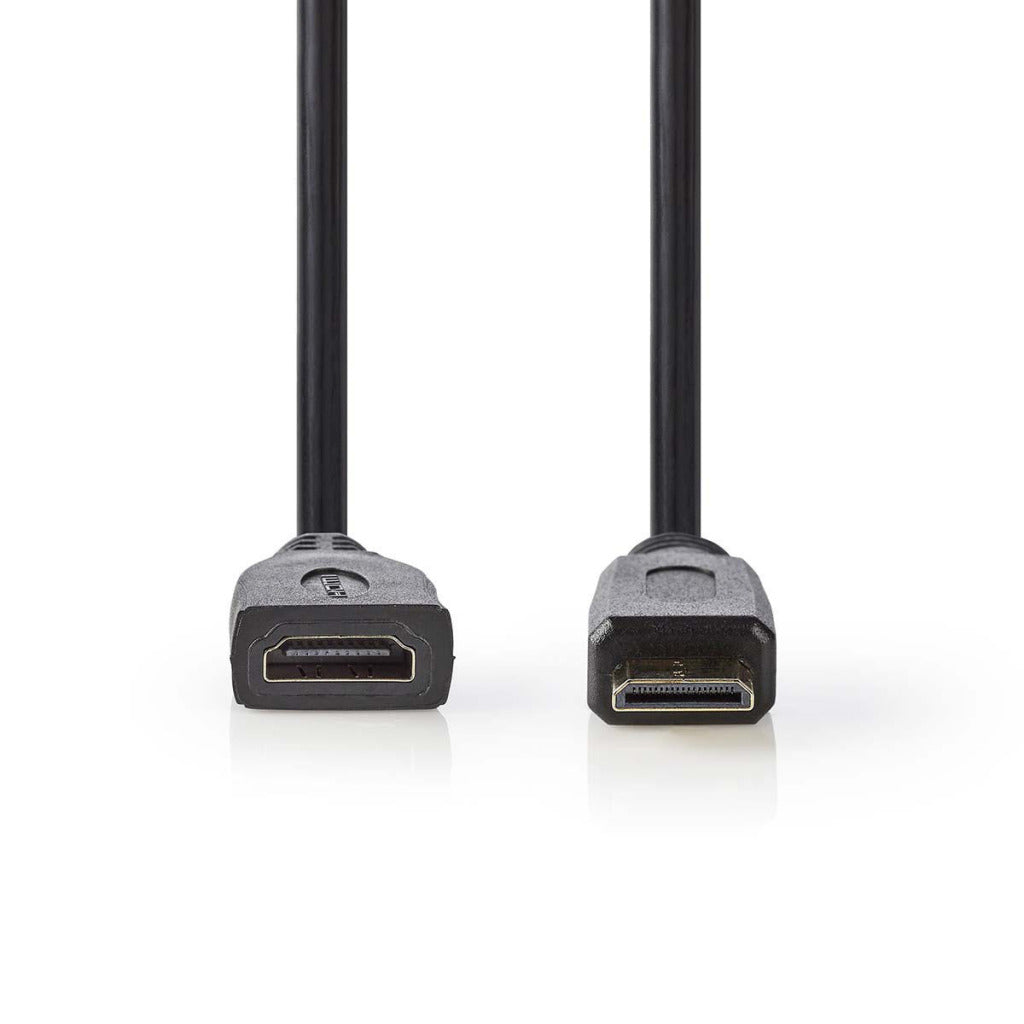 NEDIS CVGP34590BK02 Câble HDMI à haute vitesse avec Ethernet HDMI-MINI Connector-HDMI femelle Black