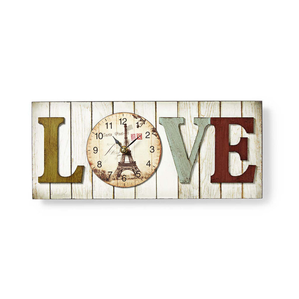 Nedis CLWA001WDL40 Wood Style Wall Clock i List Model #039;