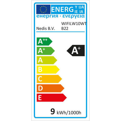 Nedis wifilw10wtb22 wi-fi slimme led-lamp warm- tot koud-wit b22