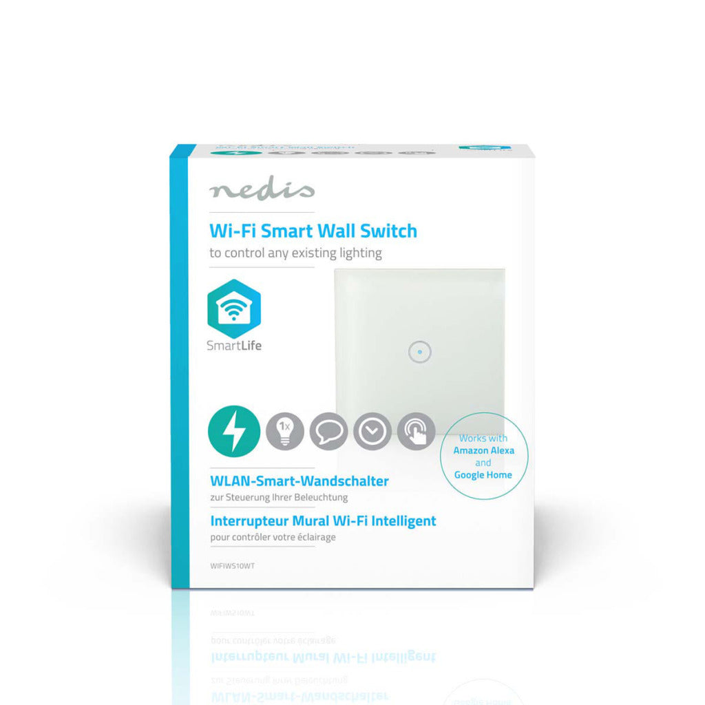 Nedis WiFiws10wt Wi-Fi Smart Light Interrupteur Single