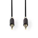 Nedis cabp22000at20 stereo audiokabel 3,5 mm male 3,5 mm male 2,0 m antraciet