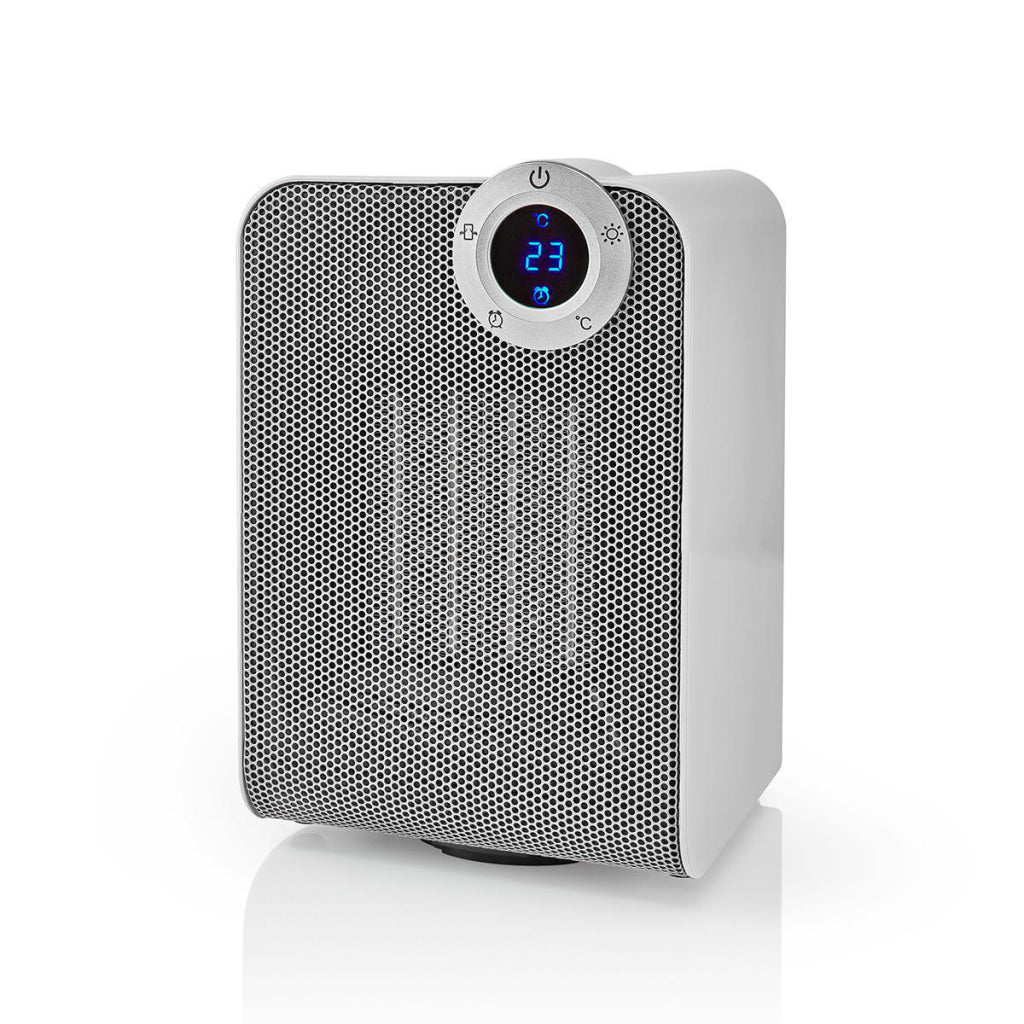 Nedis WiFifnh2c0cwt Smart Fan Heizung mat Wi-Fi kompakt Thermartat Oscillation 1800 W White