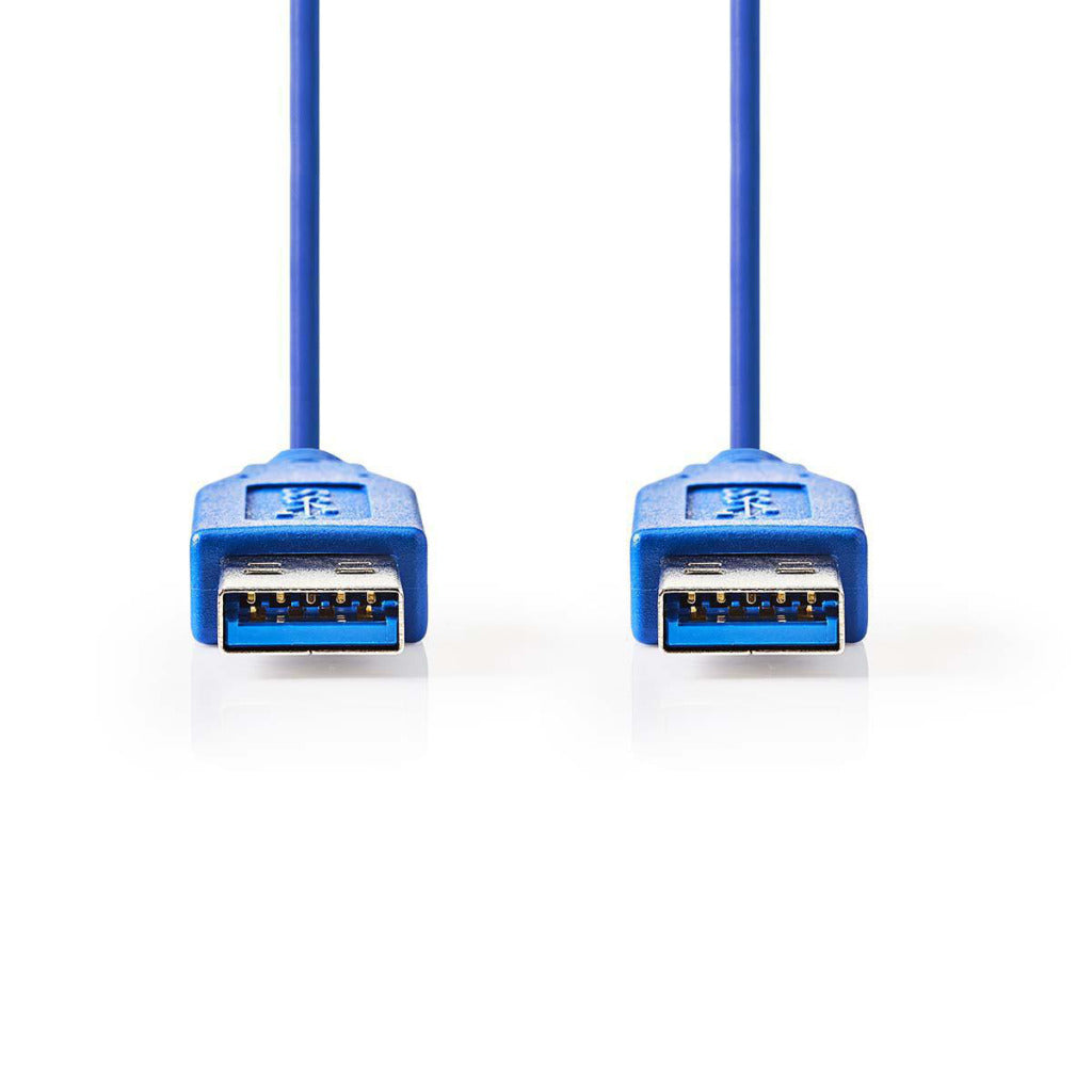 Nedis CCGP61000BU20 USB 3.0 Kabel En hann - en mannlig 2,0 m blå blå