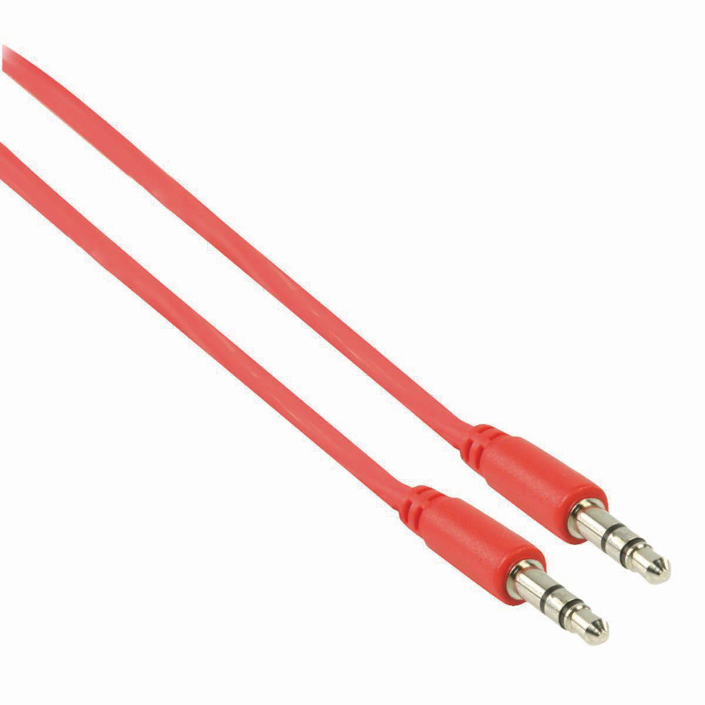 NEDIS CAGP22005RD10 STEREO Audiokabel 3,5 mm hane - 3,5 mm hane 1,0 m röd