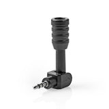 Nedis micmj100bk kabelový mikrofon mini plug-in 3,5 mm černý