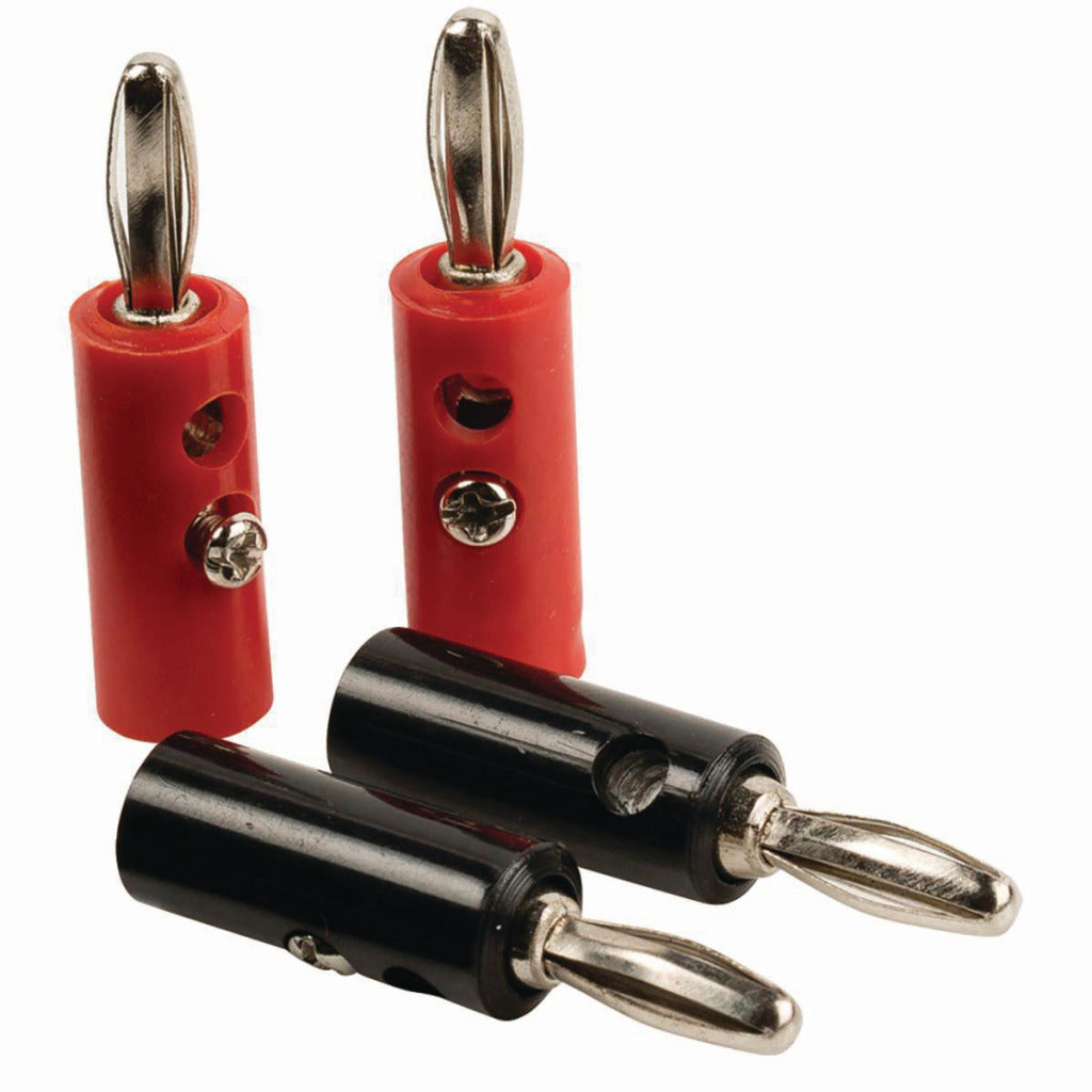 Nedis CAGB26900VA Banana plug SET Banana plug, Male - 4 pieces Black Red