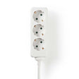 Nedis exso315f1wt stekkerdoos beschermend contact 3-weg 1,5 m wit