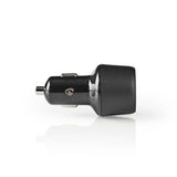 Nedis ccqc600abk autolader 3,0 a 2x usb (qc 3.0) zwart