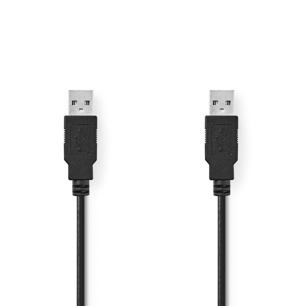 NEDIS CCGT60000BK20 KABLE USB 2.0 A MĘŻCZYZNA MAŁA 2,0 M