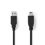 NEDIS CCGT60300BK10 KABLE USB 2.0 A MALE - MINI 5 -PINS MĘŻCZYZNA 1,0 M Black