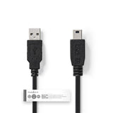 NEDIS CCGT60300BK10 KABLE USB 2.0 A MALE - MINI 5 -PINS MĘŻCZYZNA 1,0 M Black