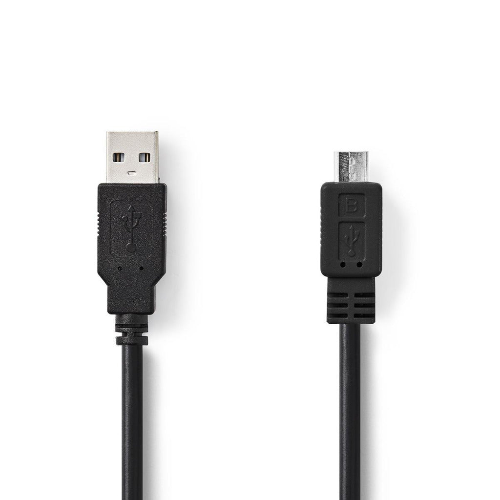 Nedis ccgt60500BKK20 Kabel USB 2.0 A männlech - Micro b männlech 2.0 m schwaarz