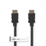 Nedis CVGT34000BK15 Hochgeschwindigkeit HDMI-Kabel mit Ethernet-HDMI-Stecker-HDMI-Anschluss 1,5 m Schwarz