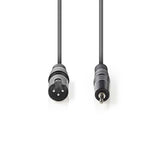 Nedis Coth15300GY30 XLR Audio Kabel xlr 3-Pins männlech 3,5 m min