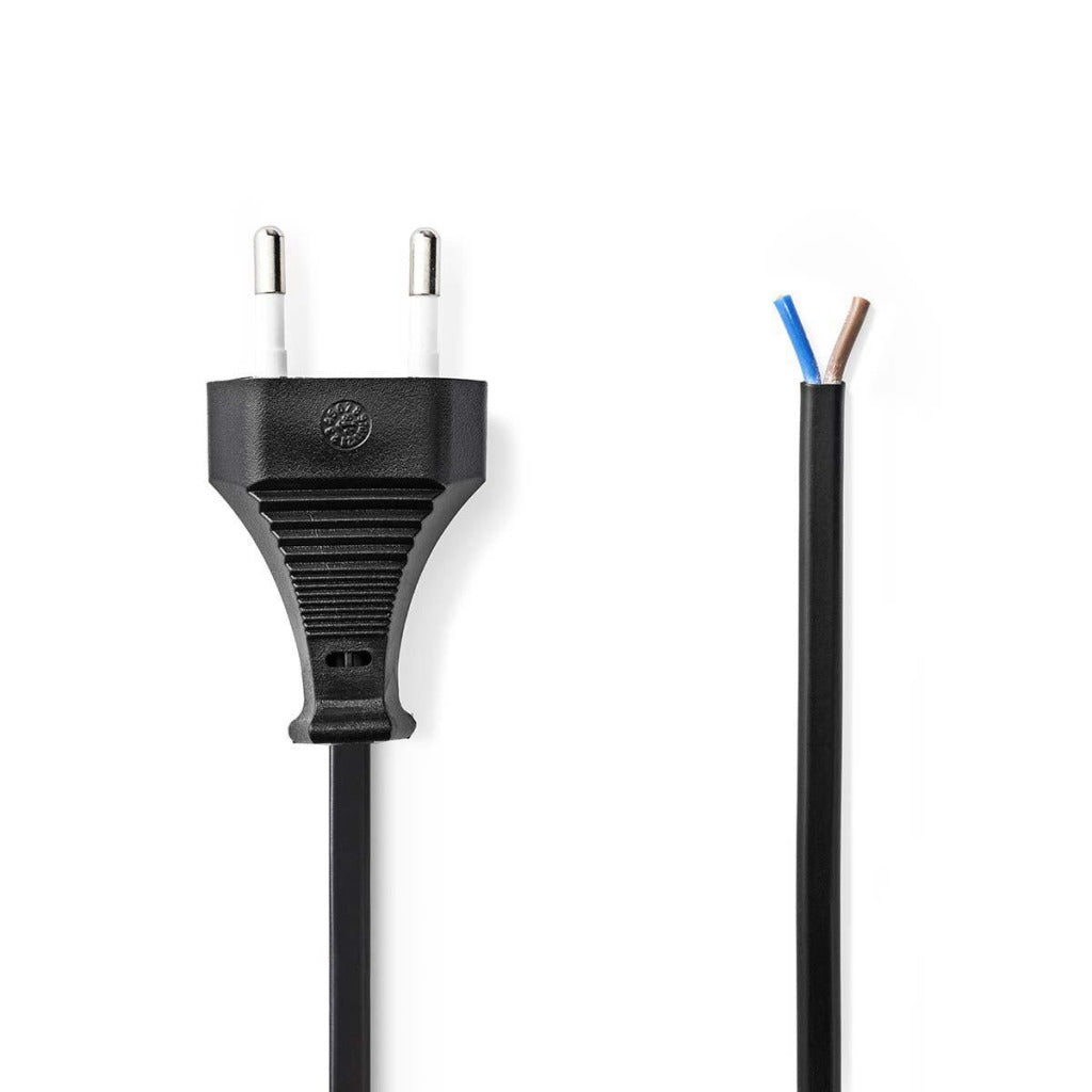 NEDIS PCGP11700BK20 Kabel zasilający Eurostekker - Otwórz koniec kabla 2,0 m Black