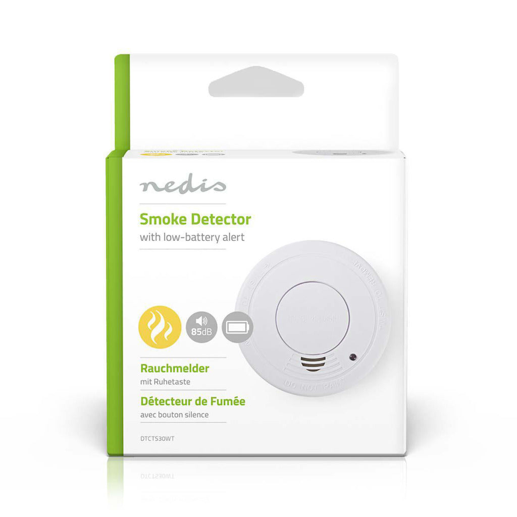 Nedis DTCTS30WT Smoke Detector EN14604 Lav batteri spændingsalarm