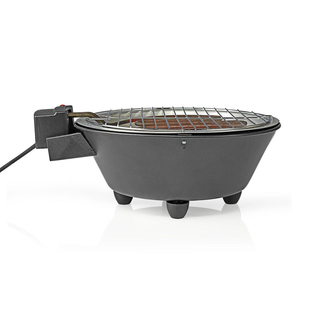 Nedis bbqe112bk elektrisk grill omkring 30 cm 1250 watt