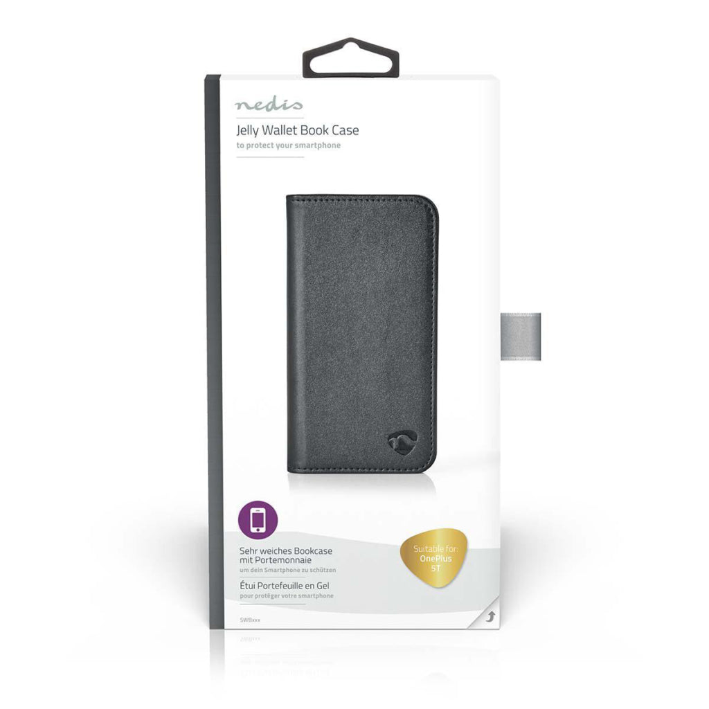 Nedis swb50002bk wallet book voor oneplus 5t zwart