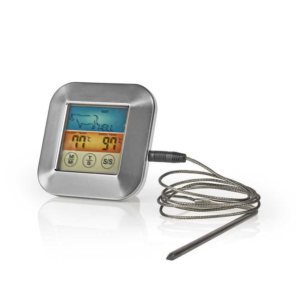 Nedis Kath106si Vlesthermometer 0 250 Deg; C Faarf Display Timer