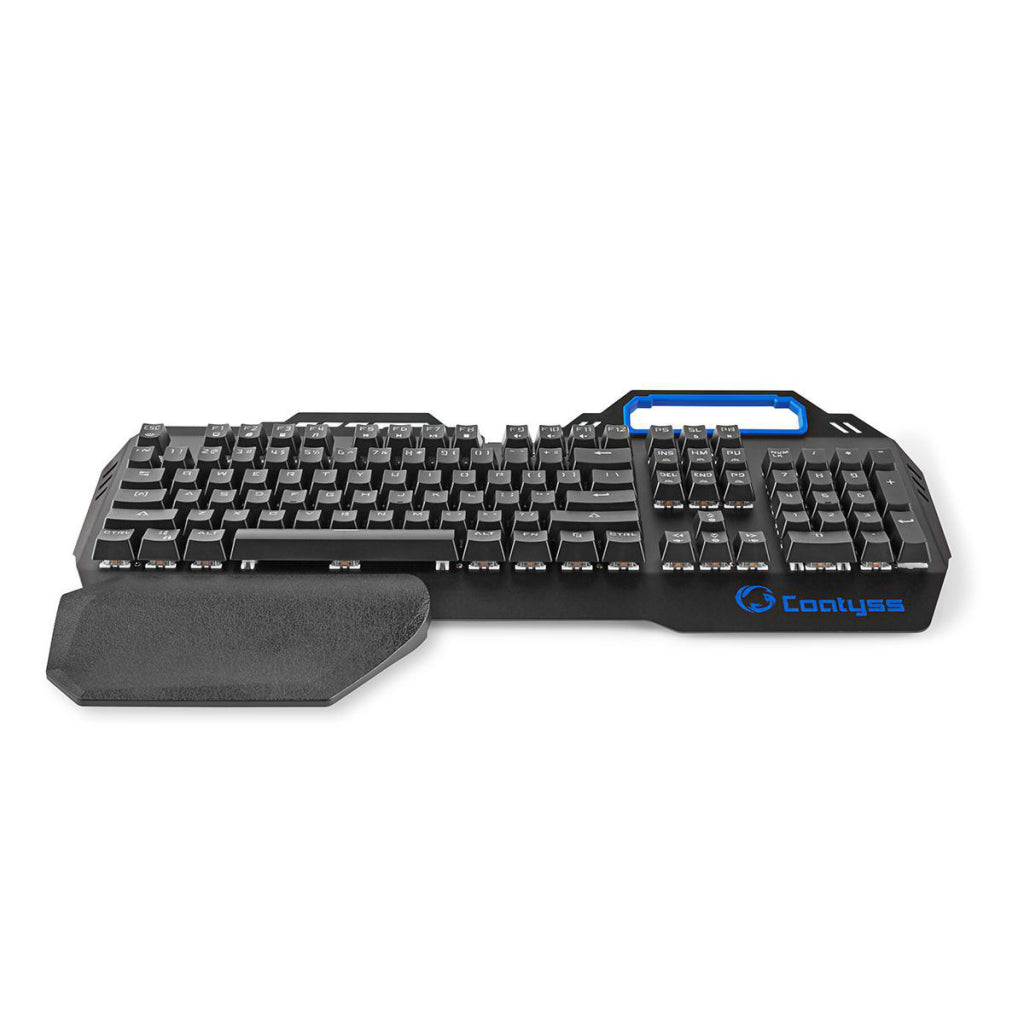 Nedis GKBD400BKUS Mechanisches Gaming -Tastatur RGB Lighting US International Metal Design