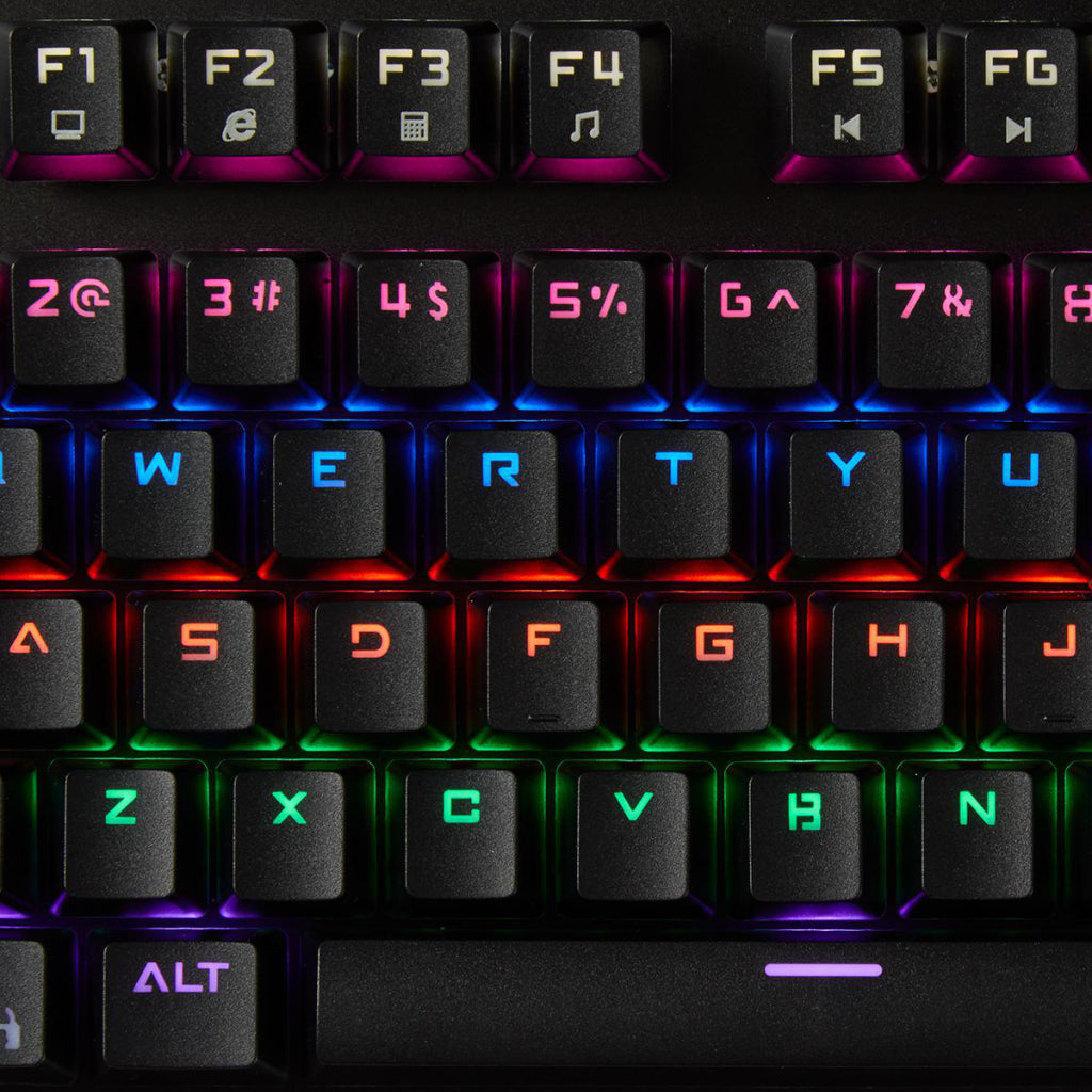 NEDIS GKBD400BKUS Teclado de juego mecánico RGB Iluminación de metal internacional de EE. UU.