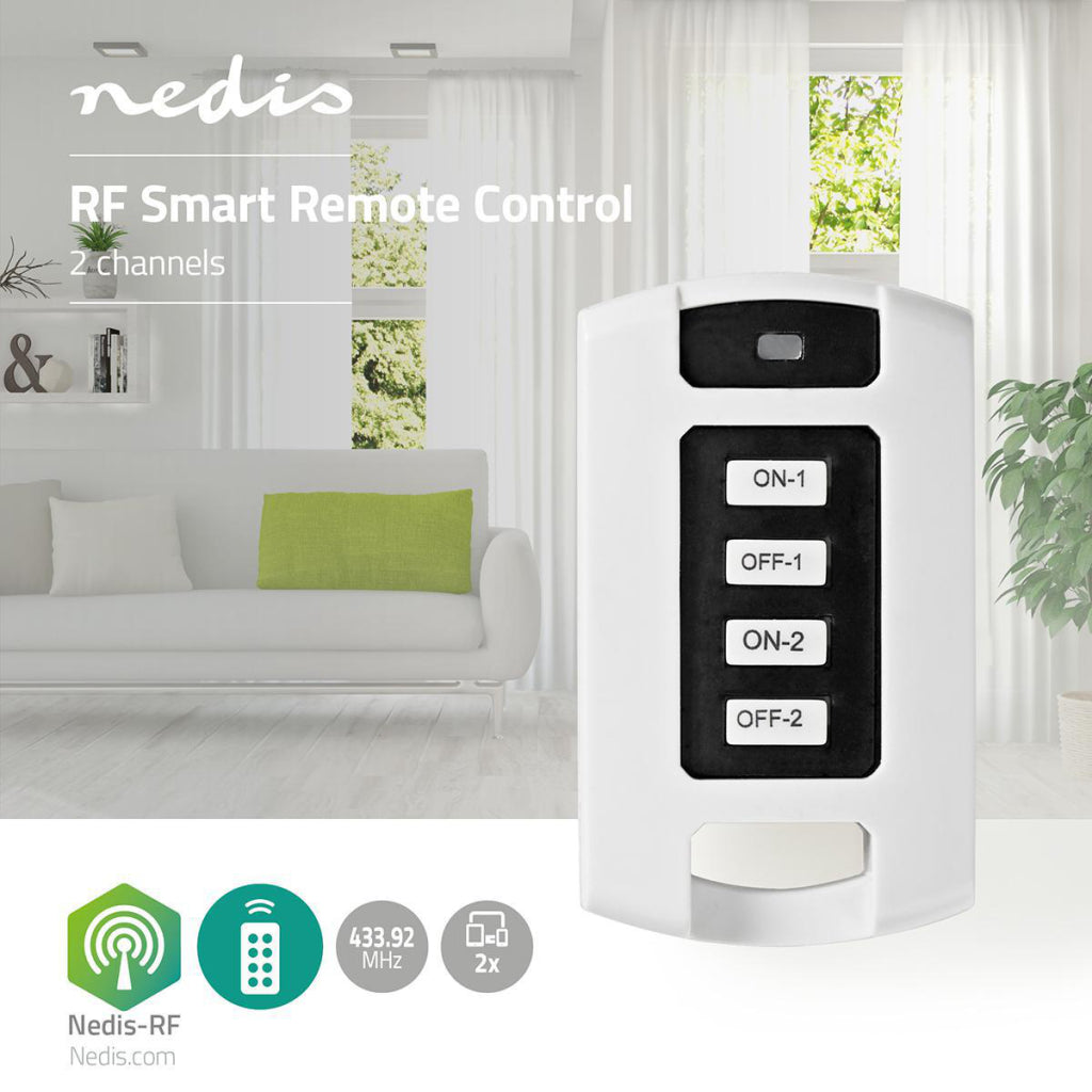 NEDIS RFRC220WT RF Smart Remote Control 2 -kanaler