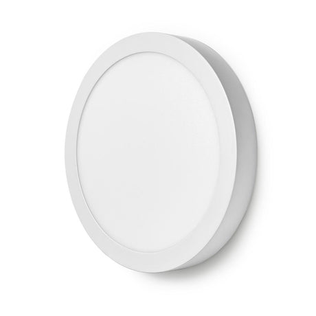 Nedis wifilaw20wt wi-fi smart plafondlamp rond oslash; 30 cm warm tot koel wit 1200 lm 18 w slank design aluminium
