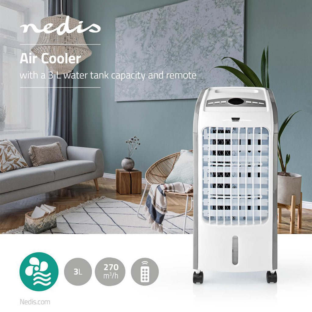 Nedis Cool115CWT Air Cooler 3 L 270 M SUP3; H timer fjernbetjening