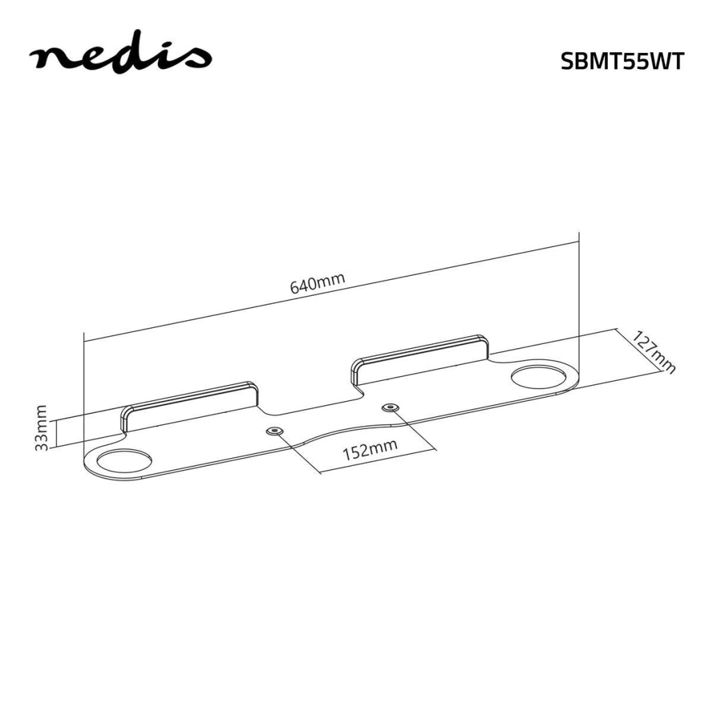 NEDIS SBMT55WT BAFFAGGIO DI SOLA SONA PER BRABA SONOS® MAX. 5 kg