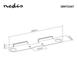 Nedis sbmt55wt Soundbar Klammermauer fir Sonos® Beam Max. 5 kg