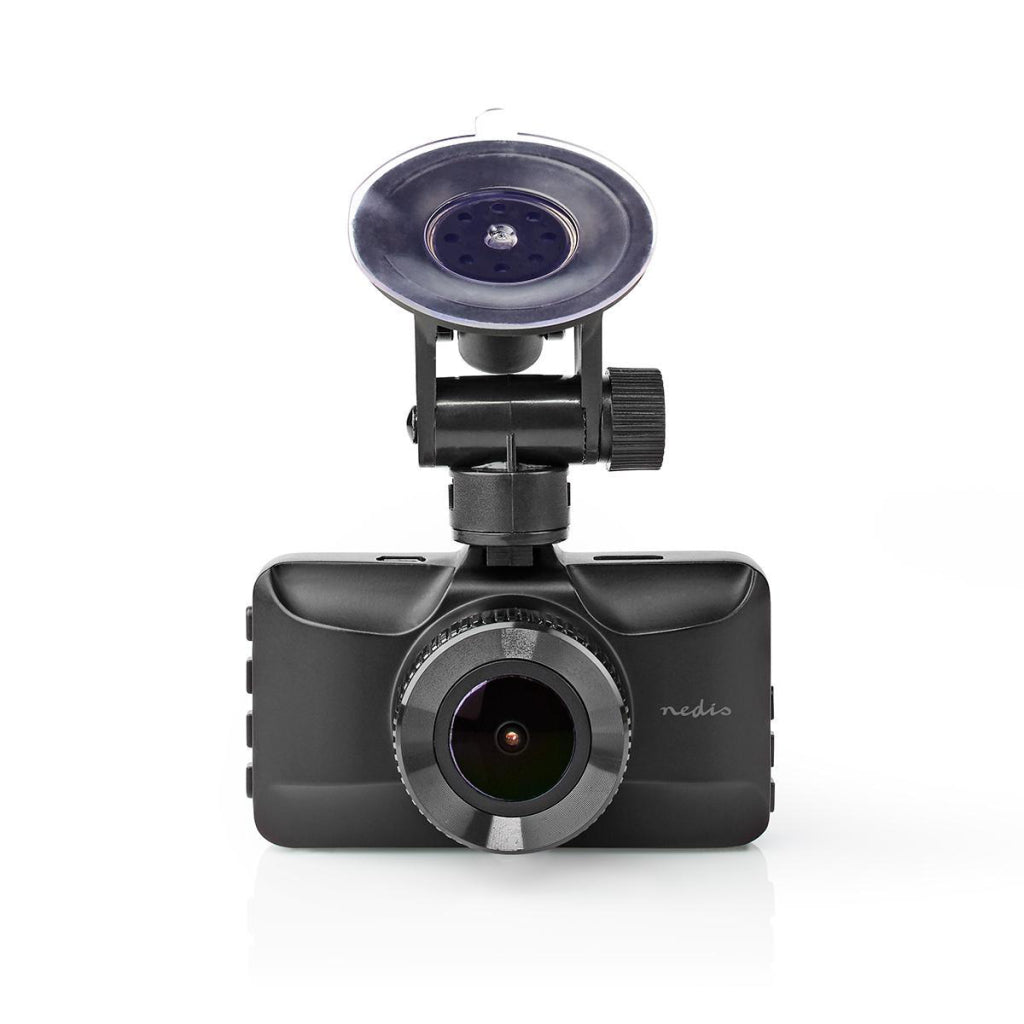 Nedis DCAM15BK Dashcam Full HD 1080 P 1 CH 3,0 -Zoll -Betrachtungswinkel von 120 °; Metallgehäuse